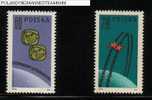 POLAND 1962 1ST TEAM MANNED SPACE FLIGHT SET OF 2 + MS NHM Wostok - Unused Stamps