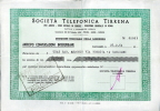 SOCIETA TELEFONICA TIRRENA TE.TI. CAGLIARI LIRE 5.000 1964 - Industrie