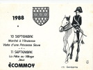 ECOMMOY - Carte Commémorative Fête Au Village En 1988 - Ecommoy