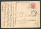 1915 RUSSIA  SIBERIA MANZURIA IRKUTSK REGION , POSTCARD , POPPY AND BUTTERFLY - Brieven En Documenten