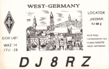 ZS30421 Cartes QSL Radio DJ8RZ West Germany Used Good Back Scan At Request - Radio