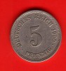 ALLEMAGNE - GERMANY **** 5 PFENNIG 1900 F - EMPIRE **** EN ACHAT IMMEDIAT - 5 Pfennig