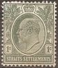 STRAITS SETTLEMENTS - 1903 1c King Edward VII. Scott 105. Mint Hinged * - Straits Settlements