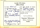 ZS30454 Cartes QSL Radio SM5D61 Swedish SWL Station Used Perfect Shape Back Scan At Request - Radio