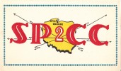 ZS30458 Cartes QSL Radio SP2CC POLAND Used Perfect Shape Back Scan At Request - Radio