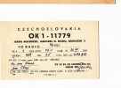 ZS30483 Cartes QSL Radio OK1-11779 CZECHOSLOVAKIA Used Perfect Shape Back Scan At Request - Radio