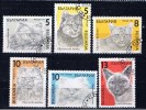 BG Bulgarien 1989 Mi 3808-13 Katzen - Used Stamps