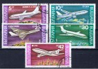 BG Bulgarien 1990 Mi 3858-62 Flugzeuge - Used Stamps