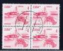 C+ Kuba 1982 Mi 2634 Hummer (Viererblock) - Used Stamps
