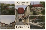 CONCHES. - Souvenir. Vues Multiples.  CPSM 9x14 - Conches-en-Ouche