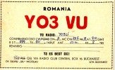 ZS30584 Cartes QSL Radio YO3VU ROMANIA Used Perfect Shape Back Scan At Reques - Radio