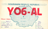 ZS30586 Cartes QSL Radio YO6AL ROMANIA Used Perfect Shape Back Scan At Reques - Radio