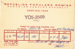 ZS30589 Cartes QSL Radio YO5-3569 ROMANIA Used Perfect Shape Back Scan At Reques - Radio