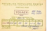 ZS30592 Cartes QSL Radio YO5AEX ROMANIA Used Perfect Shape Back Scan At Reques - Radio