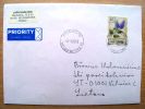 Cover Sent From Finland To Lithuania, Flower - Cartas & Documentos