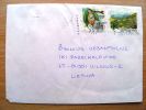 Cover Sent From Sweden To Lithuania, Flowers Plants - Briefe U. Dokumente