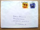 Cover Sent From Sweden To Lithuania, Flowers Plants - Covers & Documents