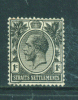 STRAITS SETTLEMENTS  -  1919/36  George V   1c  Mounted Mint As Scan - Straits Settlements