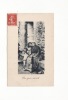 Carte 1910 Femme Et Fillette Dans Une Cour De Ferme : Femme Avec Tricot , Tricoter : "un Gros Secret" - Sonstige & Ohne Zuordnung
