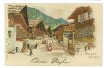 CARTOLINA - GRUSS AUS BRIENZ  - ANIMATA - SUISSE - SVIZZERA - VIAGGIATA NEL 1904 - Brienz