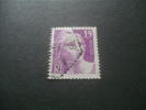 K5019- Stamp Used France -  1945-1947- Marianne - 15F. Red Violet - 1945-54 Marianne (Gandon)