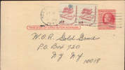 USA-Postal Stationary Postcard- Benjamin Franklin - 1941-60