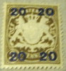 Bavaria Coat Of Arms 3pf Overprinted 20pf - Mint - Mint