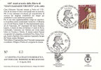 CARTOLINA MOSTRA FILATELICO NUMISMATICA 610° ANNIVERSARIO MORTE GIAN GALEAZZO VISCONTI - Demonstrationen