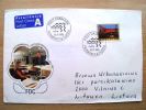 Cover Sent From Denmark To Lithuania, 1995, Roskilde Music Festival, Special Cancels - Brieven En Documenten