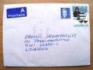 Cover Sent From Denmark To Lithuania, Girl Ducks - Cartas & Documentos