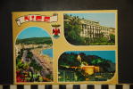 CP, 06, Nice, 3 Vues Et Blason, Voyagée - Panoramic Views