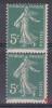 FRANCE VARIETE   N° YVERT  137  TYPE SEMEUSE  NEUFS LUXE - Unused Stamps