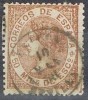 Sello 50 Milesimas Isabel II 1867, Fechador ESTEPA (sevilla) Edifil Num 96 º - Used Stamps