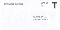 France - Enveloppe Réponse T Ecopli - SOS Education. - Cartes/Enveloppes Réponse T