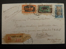 LETTRE PAR AVION RECOMMANDEE FORT LAMY TCHAD 1928 ADRESSEE AU CONGO  COVER - Otros & Sin Clasificación