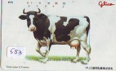 Télécarte JAPON * VACHE (583) COW * KOE * BULL * TAUREAU * STIER * PHONECARD JAPAN * TELEFONKARTE * VACA * TAURUS * - Mucche