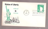 FDC Stamped Envelope Statue Of Liberty - Scott # U551 - 1961-1970