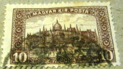 Hungary 1916 Parliament Buildings Budapest 10k - Used - Used Stamps