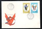 DACIADA, SPORTS COMPETITION, SKI, HANDBALL, 1978, COVER FDC, ROMANIA - Pallamano