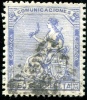 Ed 137 Usado, Alegoría 50 Cts Azul - Gebraucht