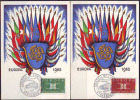 FRANCE - STRASBOURG - FLAGS EUROPRAN COUNTRY - MAX CARD  - 1963 - Europese Instellingen