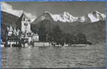 SUISSE / SWITZERLAND : Schloss Oberhofen Am Thunersee Mit Eiger, Mönch Und Jungfrau - Oberhofen Am Thunersee