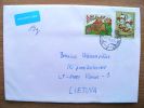 Cover Sent From Czech Rep. To Lithuania, Easter Rubbit, Gnomes Dwarf - Covers & Documents