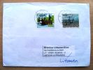 Cover Sent From Switzerland To Lithuania, Cow, Chier - Lettres & Documents