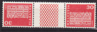 SUISSE N° 819b 30c ET 30c  ROUGE MAISONS A GAIS TÈTE BÊCHE AVEC PONT   NEUF SANS CHARNIÈRE - Unused Stamps