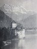 Château De Chillon Villeneuve Et Les Dents Du Midi En Suisse -Chocolat Suchard Neuchâtel Suisse— Chromo Image&mdas - Suchard