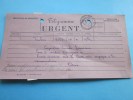Toulon :télégramme Urgentpr Sté Coopérative Agricole à Ginasservis (Var) 1940 Cuve 3 Vendue Vinaigrerie(du Vin) Impropre - Telegraph And Telephone