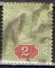 Sello 2 P Verde Gran Bretaña 1887, Parrilla Yvert Num 94 º - Usati