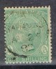 Sello 1 Shilling Verde BAHAMAS 1875, Dent 14, Yvert Num 11 º - 1859-1963 Crown Colony