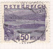 AUTRICHE N°386 50G VIOLET LAC DE WORTH OBL - Unused Stamps